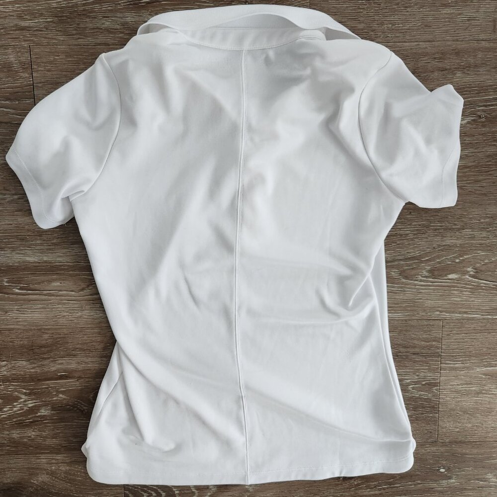 Women's White Nike Golf Dri-FIT Polo (S) - Picture 3 of 9